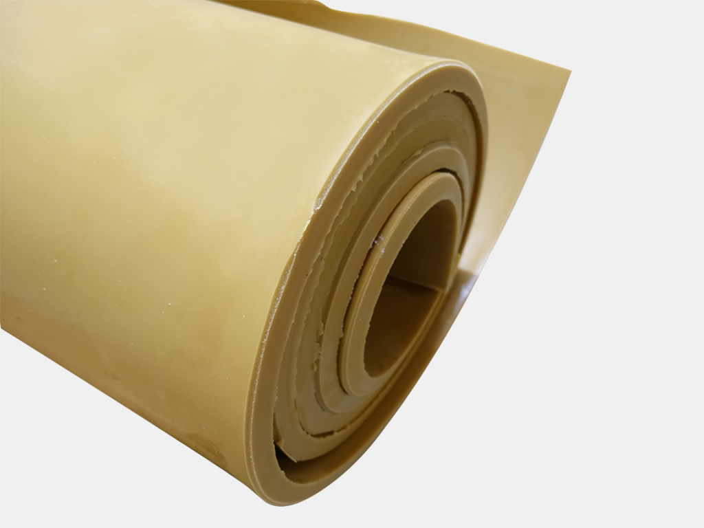 Gummiplatten NR Para Naturkautschuk beige